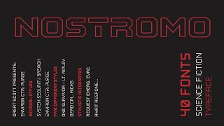 Nostromo Retro futuristic font Font Free Download