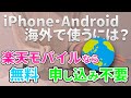 【海外でも使える!】楽天モバイルの海外ローミング