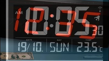 big digital wall clock