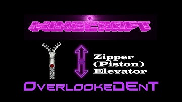 Piston / Zipper Elevator - Minecraft Xbox 360/PS3 - [Tutorial]