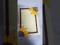4 beautiful border designs ❤️ 😍