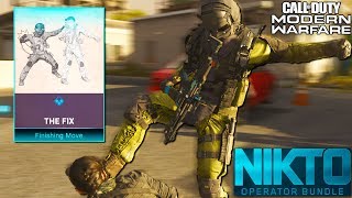 *NEW* NIKTO OPERATOR FINISHER MOVES SHOWCASED! (COD MW NIKTO OPERATOR BUNDLE)