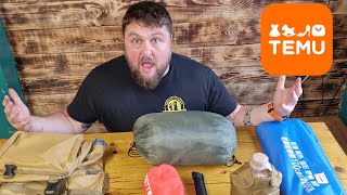 Temu wildcamping haul. UK Bushcraft. Budget camping gear