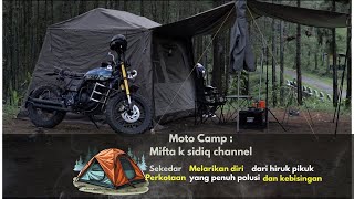 Mencoba tenda baru dari Naturehike village 6 || Motocamp di hutan pinus Banyumas