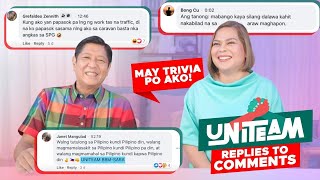 BBM VLOG #194: Uniteam Replies to Comments | BBM-Sara | Bongbong Marcos