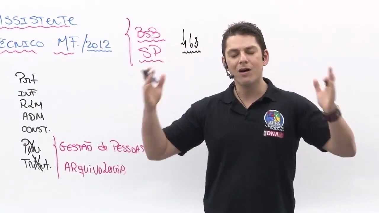 Concurso Assistente Técnico Administrativo do Ministério da Fazenda (ATAMF)  - AlfaCon - YouTube