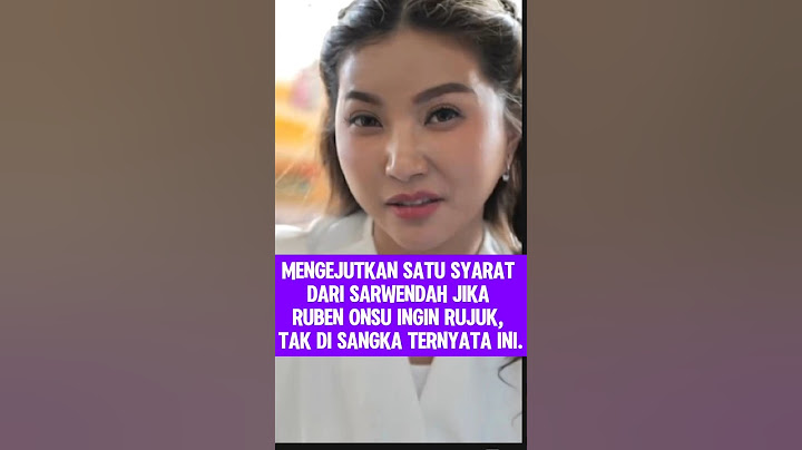 Satu syarat jika Ruben ingin rujuk #rubenonsu #sarwendah #betrandpeto #raffiahmad