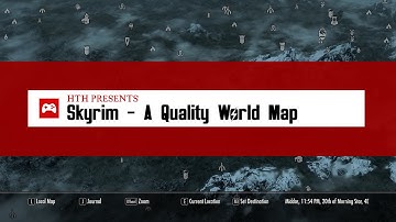 Skyrim Mods - A Quality World Map and Solstheim Map - With Roads