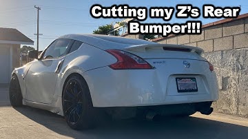 Cutting 370z Rear Bumper