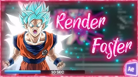 How to Render Faster in Adobe After Effects || Render amv 3x faster