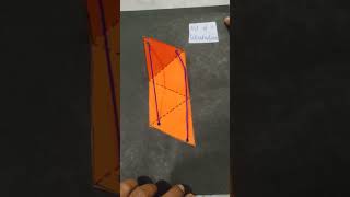 Net of Tetrahedron| pull up nets#ytshorts #3D solid shapes #maths