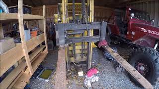 Hyster fork lift repair part 1