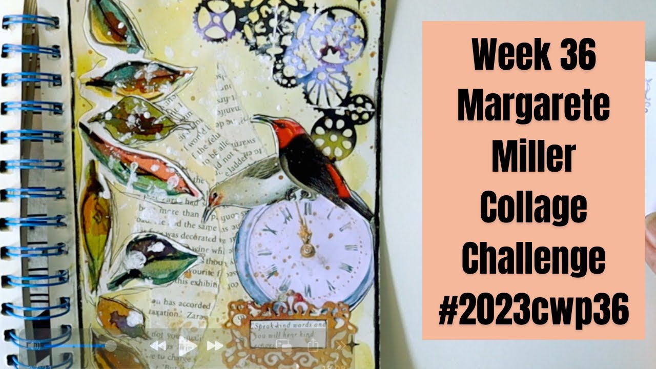 Craft With Me Week 36 Margarete Miller Collage Challenge - YouTube