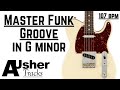 Fiery Funk Groove Guitar Backing Track Jam in G minor
