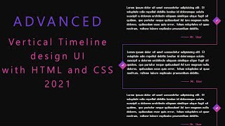 LEARN SOMETHING NEW Create Vertical Timeline Design Pure CSS3 in Advanced 2023