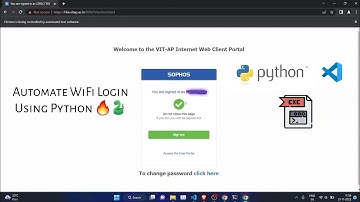 Automating WiFi login page using Python
