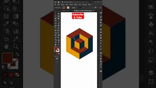 3D Cube in Cube Logo #adobeillustratortutorial #adobeillustrator #logodesigntutorial #subscribe