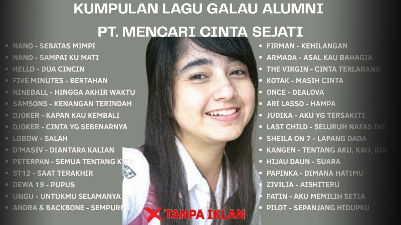 LAGU GALAU UNTUK ALUMNI PT. MENCARI CINTA SEJATI...Bikin Nostalgia & Baper! 