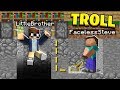 TROLLING as FACELESS STEVE in MINECRAFT! (He *FREAKED* When He Saw Faceless Steve)