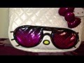 Hello kitty pink sunglasses face bag