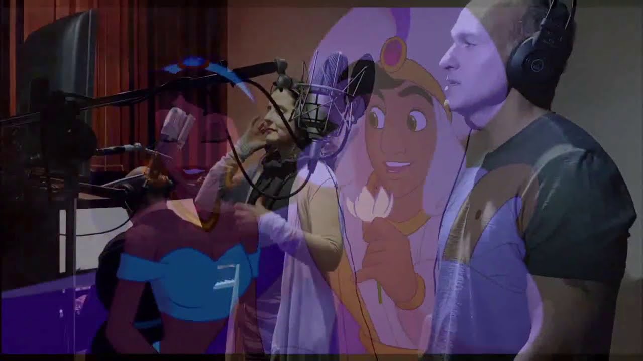 UM MUNDO IDEAL, ALADDIN -  Dubladores Originais Kika e Joseph cantam com Marcelo Coutinho no Piano