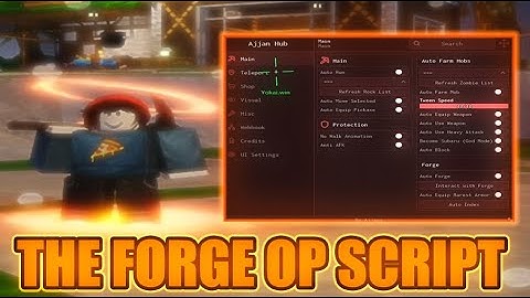 The Forge Script NO KEY Hack GUI: Auto Farm & Ore, Kill Aura, Instant Forge + MORE! *WORKING*