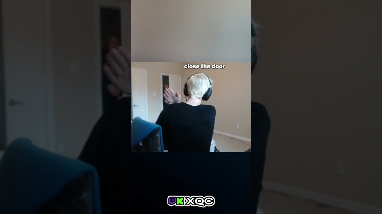 xQc raises his arm on Adept