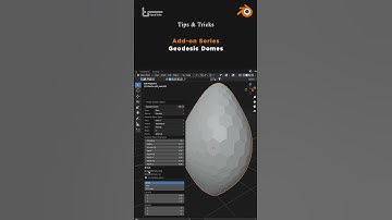 Free Add-on series about Geodesic Domes in blender‎-  سلسلة  ادون عن Geodesic Domes في بلندر