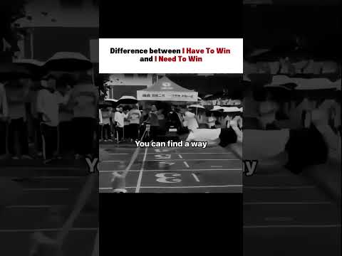 I have to win vs I need to win this mindset shift changes everything. #motivational #fyp #mindset