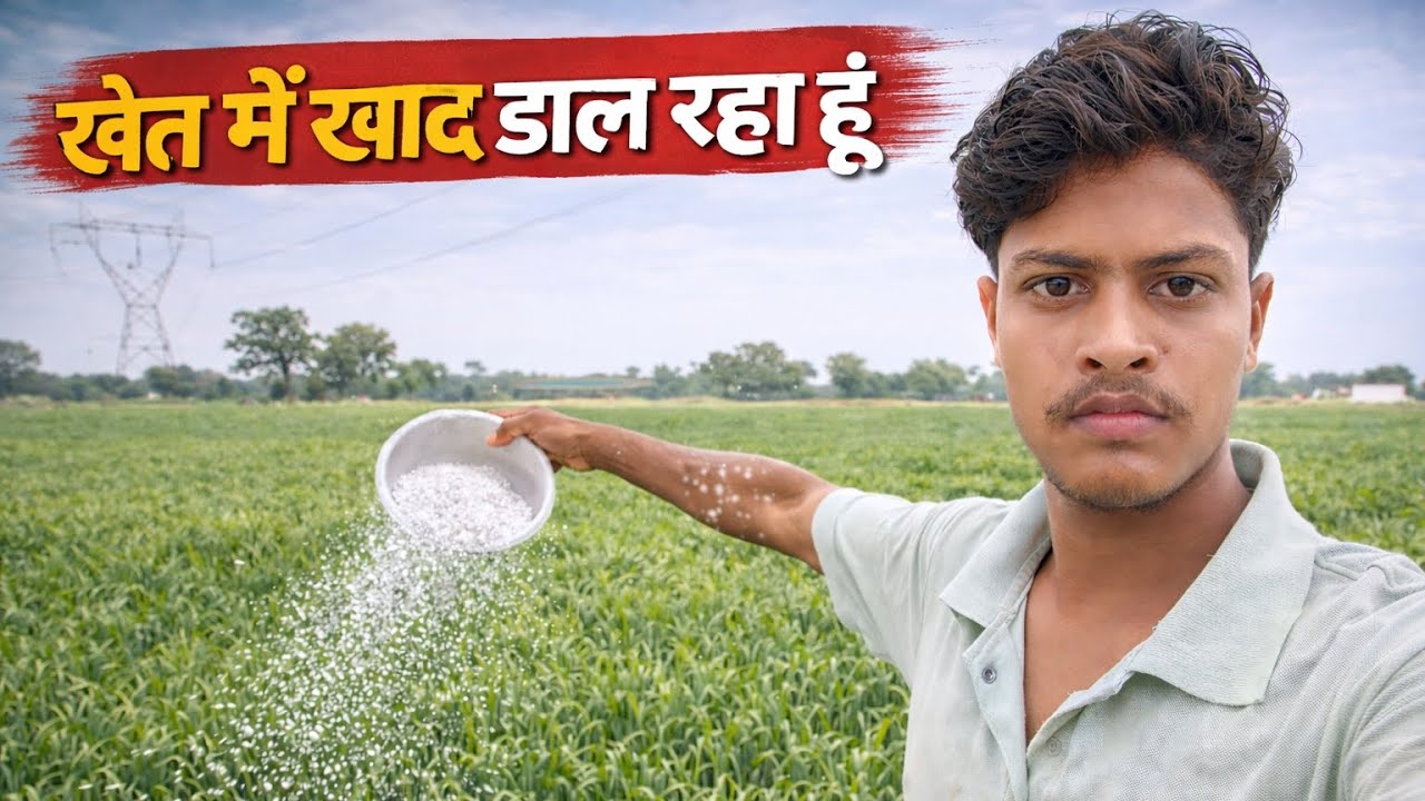 खेत में खाद डाल रहा हूं 🌾 | Farmer Life Vlog | आज का खेती काम 💪