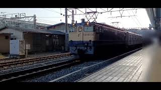 【甲種輸送】EF65-2096牽引東京メトロ17000系17195f　京都駅通過