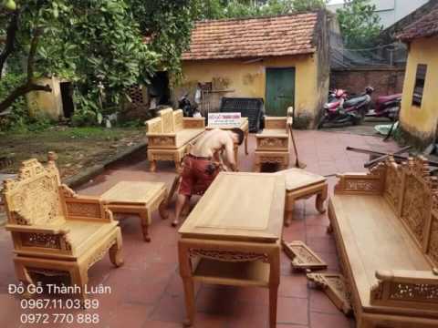 Video Hình ảnh các loại trường kỷ gỗ gụ, gỗ lim. Chủ cơ sở... - youtube