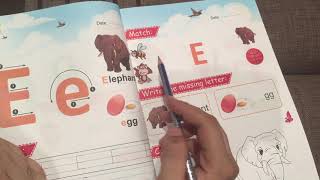 الحروف الانجليزيه للاطفال (حرف الE)وأصوات الحروف والطريقة الصحيحة لكتابتها English letters (letter E