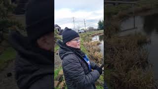 Josh first Tiger Trout at Quarter Fishery Hamilton.