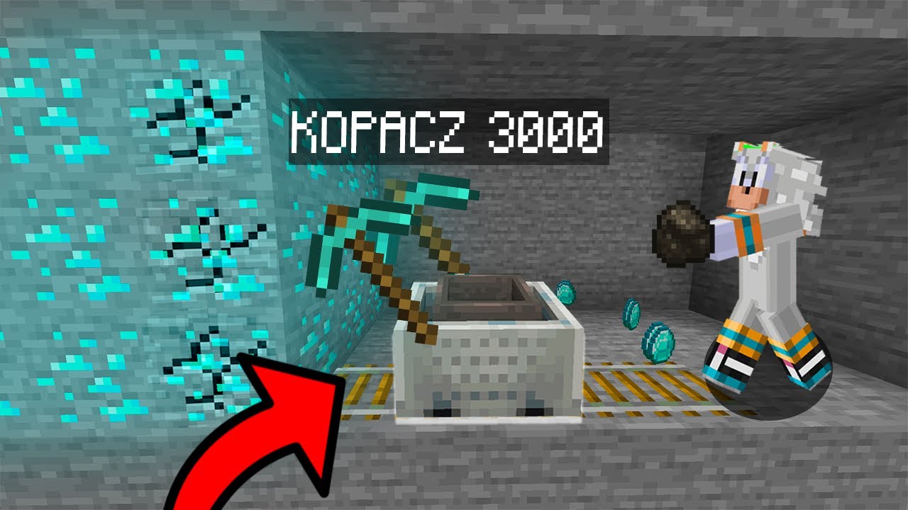 JEDYNY SPOSÓB NA AUTOMATYCZNE KOPANIE DIAMENTÓW W MINECRAFT! *Robot