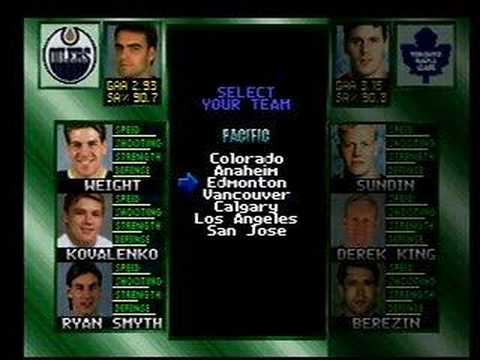 Wayne Gretzky's 3D Hockey 98 PS1 - Gameplay part 1 of 2