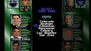 Wayne Gretzkys 3D Hockey 98 PS1 - Gameplay part 1 of 2
