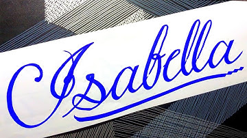 Isabella Name Signature Calligraphy Status | #signature #cursivewriting #cutmaker #isabella
