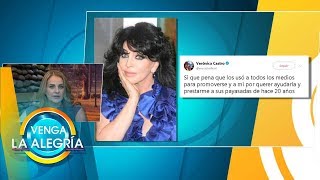 Verónica Castro sigue negando boda con Yolanda Andrade, y ella responde con memes.| Venga La Alegría