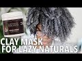 TRYING RHASSOUL CLAY MASK on DRY 4C Natural Hair