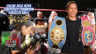 World Champ Yokasta Valle gets birthday surprise from Oscar Dela Hoya