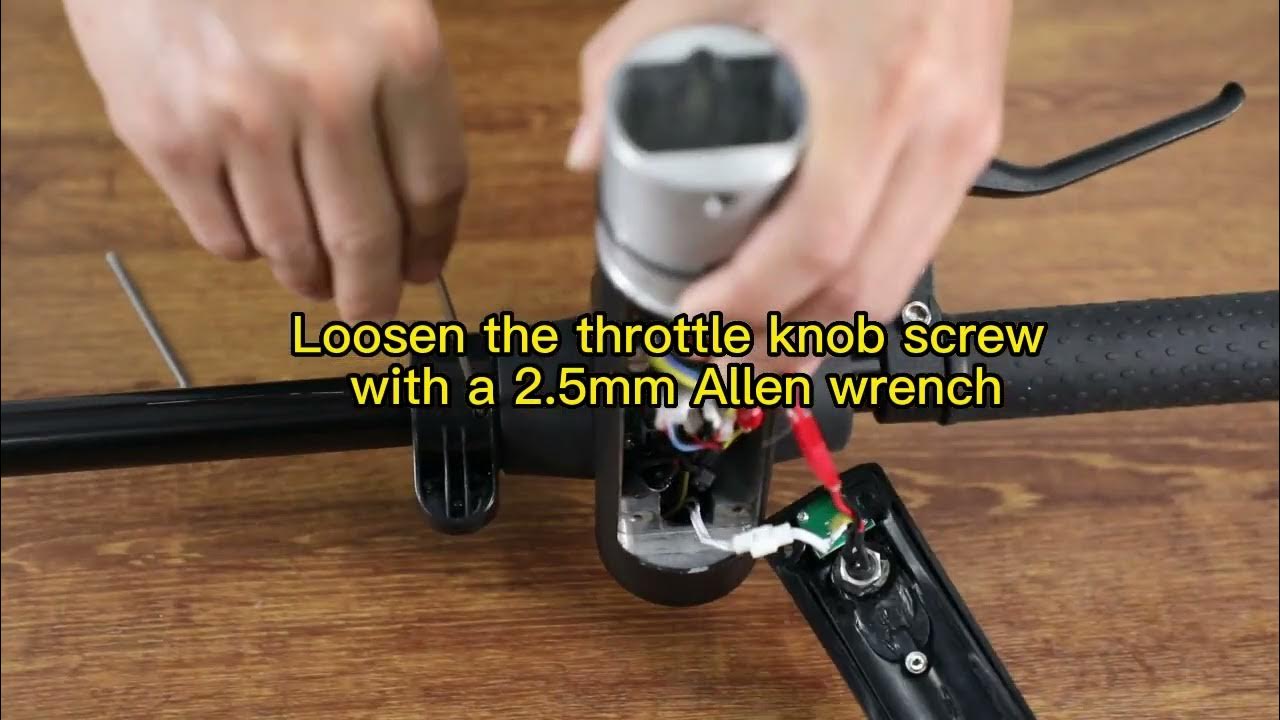 GOTRAX XR ELITE/GXL V2/XR ULTRA( H853 858 ) Remove Throttle Knob YouTube