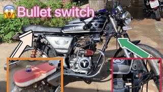 #vlog / bullet switch in cafe raser / seat🏍️ and tank⛽️modification / ksgillmodification