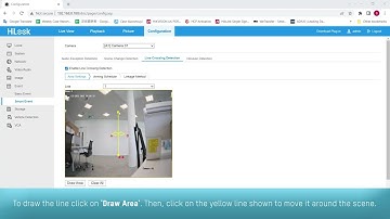 How To Setup Line Crossing with arming schedule and linkage actions on a Hikvision HiLook DVR
