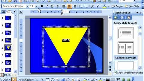 PowerPoint 2003 Tutorial Inserting Text Into a Shape Microsoft Training Lesson 19.12