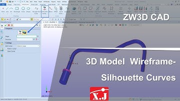 ZW3D คู่มือ สอนการใช้งาน CAD - Curve - Silhouette Curves