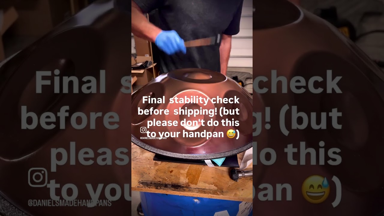 Don't try this at home... #handpan #handpanmaker #handpantuning