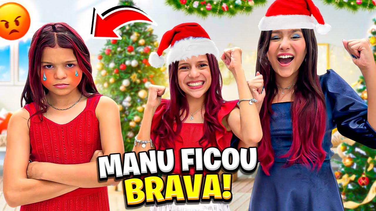 QUEM FICOU COM O PIOR PRESENTE MANU CHOROU(JÉSSICA SOUSA E FAMILIA)