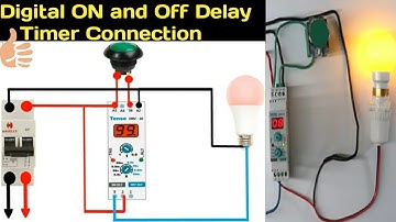 Digital ON and Off Delay Timer Connection | Digital Time Wiring Connection | @MianElectric