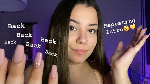 ASMR | Repeating My Intro | Up-Close Whispering | Hand Movements
